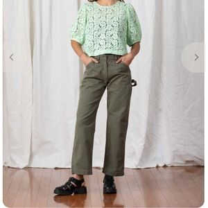 Ali Golden Painter Pant in Faded Olive XS